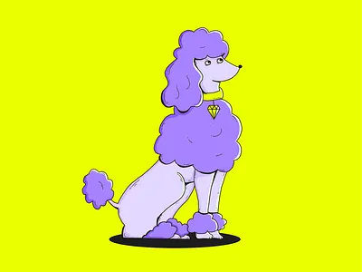 Puddle dog illustration procreate puddle