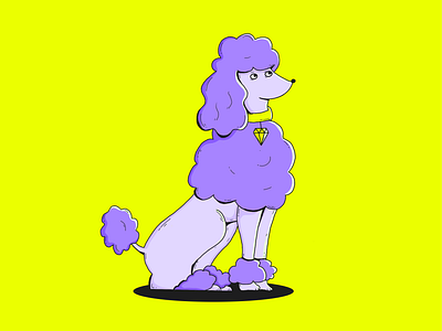 Puddle dog illustration procreate puddle
