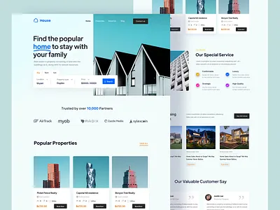 Real Estate Website apartment architecture ashik building case study graphic design home house logo motion graphics proparties real estate real estate agency real estate website realestate residence ui