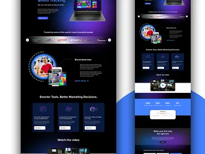 Landing page Ui Design userinterface