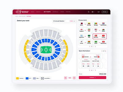 Book Tickets Web - Case Study book tickets booking design football reservations sport ticket ui ux web website