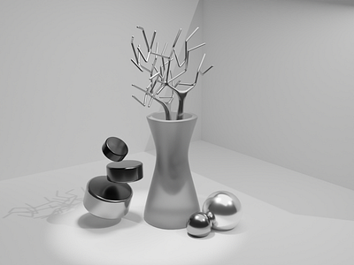 Abstract Flower 3d 3d illustration 3d modeling abstract abstract design blender illustration metal metalic metalic design modeling