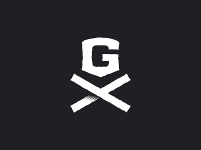 Grafiant Logomark branding dark g letter icon identity logo logomark mark skull and bones