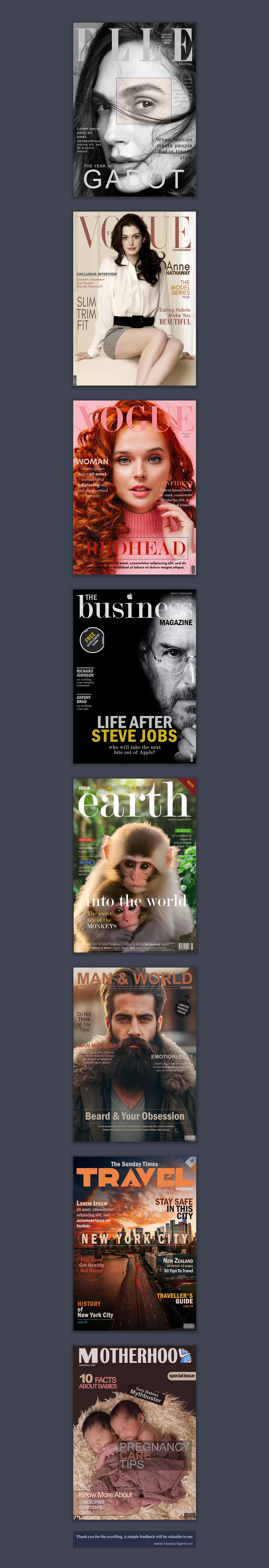 Example of MAGAZINE COVER DESIGN