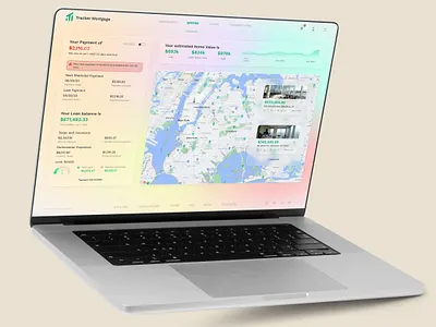 Mortgage & Loan Payoff Dashboard admin template analytics dashboard dashboard ui finance gradient interface dashboard investment loan mortgage platform product design real estate saas ui ux ui ux design user panel web web app web design