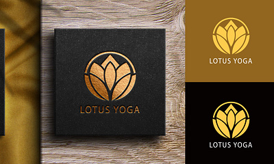 LOTUS YOGA branding graphic design logo