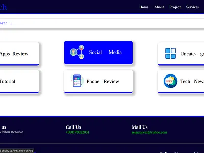 Responsive Homepage For Blog Website. blog code desing homepage react web