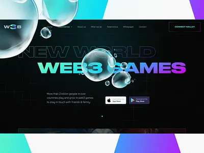 Web3games — Design Website colorfull crypto cryptodesign cryptogame cryptolanding graphic design landing page landingpage metaverse metaversedesign metaverseui ui uicrypto web3 web3design web3game web3games webdesign website