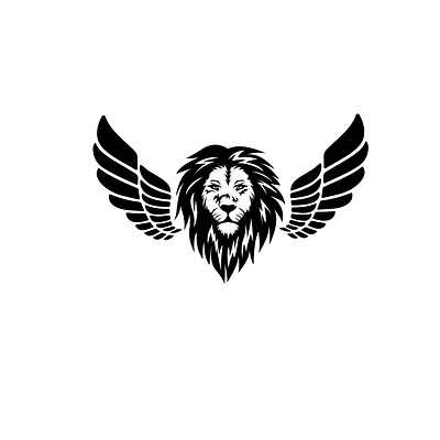 Flying lion logo 3d custome logo design graphic design illustration logo mascot vector