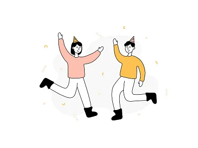 Celebrating Illustration celebrate celebrate illustration celebrating celebration character design dance free download free illustration free vector freebie illustration vector illustration
