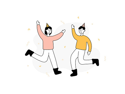 Celebrating Illustration celebrate celebrate illustration celebrating celebration character design dance free download free illustration free vector freebie illustration vector illustration