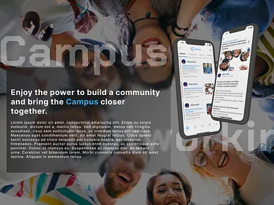Campus Networking animation app branding campus design graphic design heropage homepage illustration inspiration management school ui website