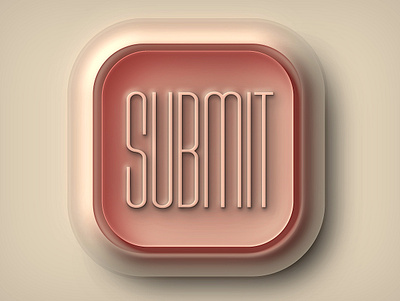 Submit Button draft graphic design retro ui vector