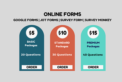 Online Forms google forms graphic design jot forms questionnaire surveys