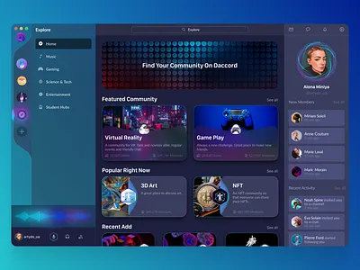 Web/Desktop App UI Design 3d app blue case study dark web dart theme dashboard design desktop graphic design mobile nft product design ui ux web web app