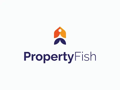 Property Fish apartment brand identity branding building logo design fish logo home logo house logo illustration logo logo design logo mark logodesign logotype mark modern logo property logo real estate real estate branding realty logo