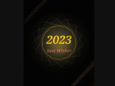 New Year wishes 2023 abstracts adobe illustrator adobe photoshop app branding design graphic design icon illustration logo minimal pattern design photoshop typography ui ux vector
