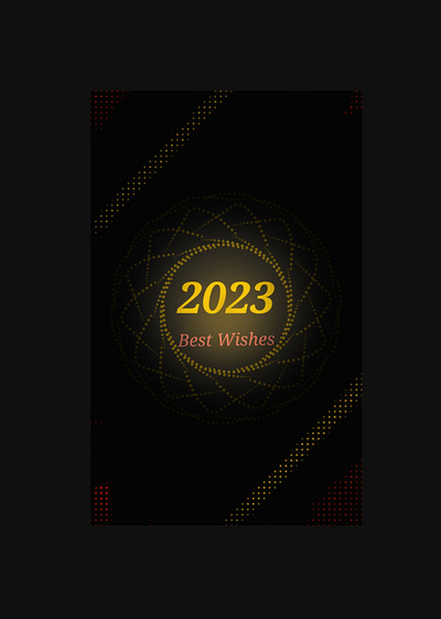 New Year wishes 2023 abstracts adobe illustrator adobe photoshop app branding design graphic design icon illustration logo minimal pattern design photoshop typography ui ux vector