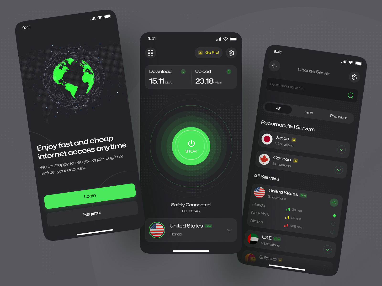 VPN App Ui/Ux Design. by Sabbir Islam 👑 on Dribbble