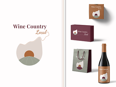 Logo design for a local winery in South California branding california design illustration logo ui vector wine winery