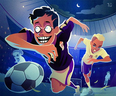 Unleash Your Power! character characterdesign corel draw design illustration football illustration illustration design illustration graphic design soccer sport sport illustration vector vector art vector illustration world cup world cup 2022