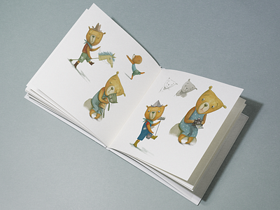 Illustrations for website design bears character design digital illustration illustration kindergarten photoshop ui web design