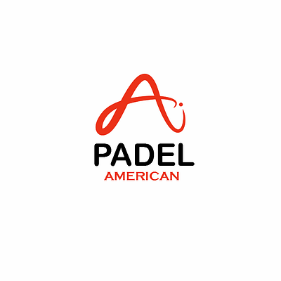 AMERICAN PADEL LOGO branding design graphic design illustration logo logo design minimalist logo padel american logo vector