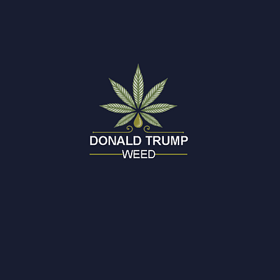 DONALD TRUMP WEED branding design donald trump weed graphic design illustration logo logo design minimalist logo vector