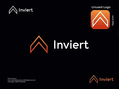 Inviert Unused Logo, Concept I 3d a b c d e f g h i j k l m n o p app icon b c f h i j k m p q r u v w y z brand branding business logo company logo design graphic design i logo illustration inviert letter mark letter mark monogram logo logo inspirations logo mark typography vector