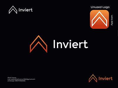 Inviert Unused Logo, Concept I 3d a b c d e f g h i j k l m n o p app icon b c f h i j k m p q r u v w y z brand branding business logo company logo design graphic design i logo illustration inviert letter mark letter mark monogram logo logo inspirations logo mark typography vector