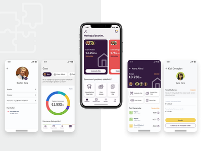 Puzzle - Mobile App branding clean finance fintech graphic design ios iphone minimal minimalist mobile mobile app mobileapp ui ui design uidesign uiux ux ux design uxdesign uxui