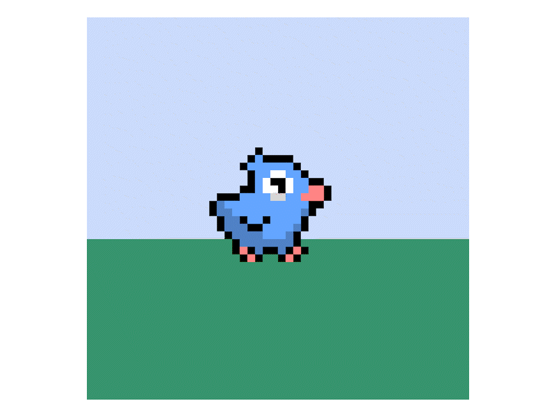 Pixelated duck walk 🦆 after animation design duck icon illustration logo motion motion graphics pixel pixelart vector