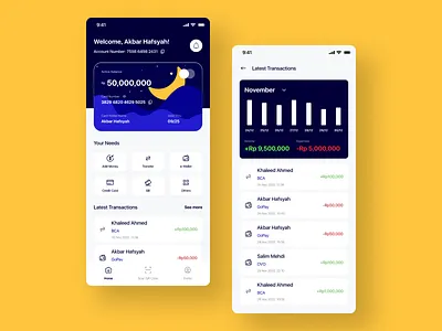 O-Bank, Your Digital Bank app concept bank mobile app banking digital bank digital bank app e wallet e wallet app ewallet finance financial finansial fintech mobile mobile app mobile banking mobile banking app ui uiux user interface ux