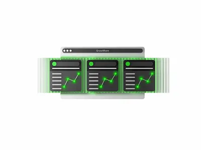 Illustration for Digital Marketing Agency Website 3d branding c4d illustration ui webdesign