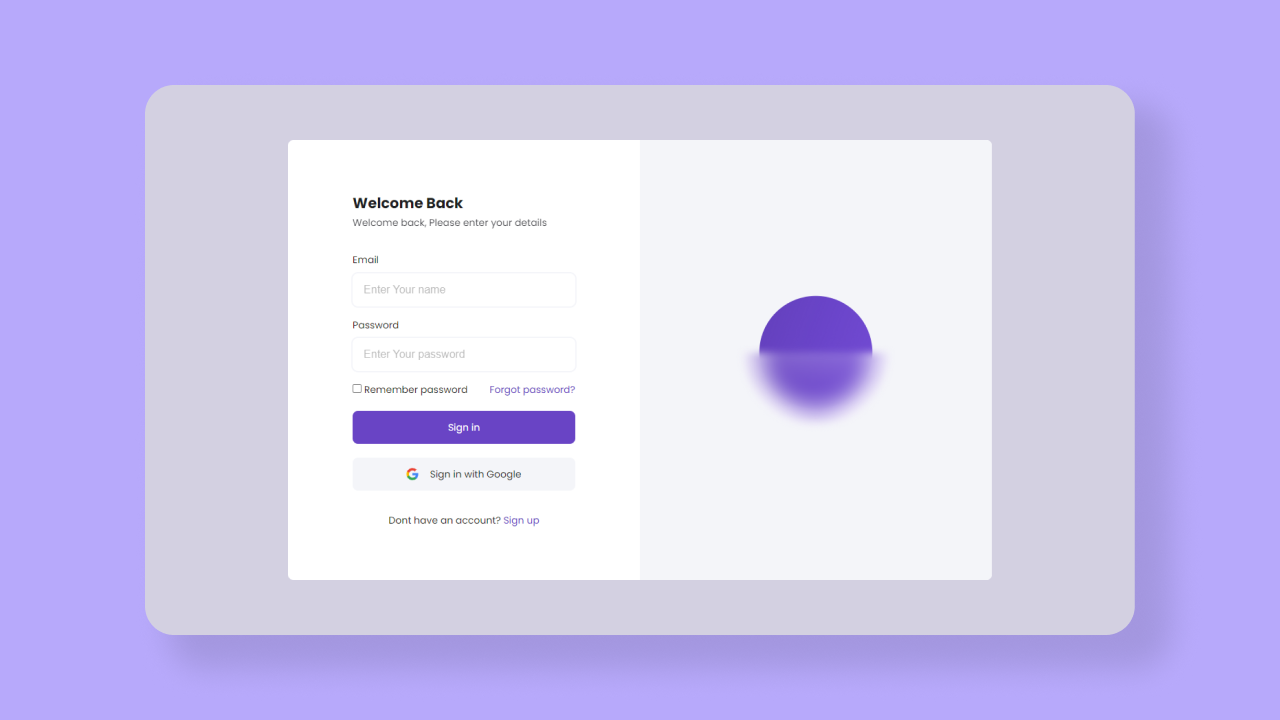Login Page Design HTML CSS by Rehan Raihan on Dribbble
