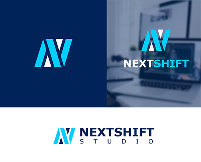 NextShift Studio Branding agency logo brand kit branding graphic design logo logo design mraketing logo vector