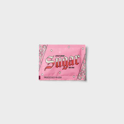 Sugar Packet adobe adobe photoshop baking blackletter branding design food packaging graphicdesign illustration illustrator packaging pink sugar trendy typography