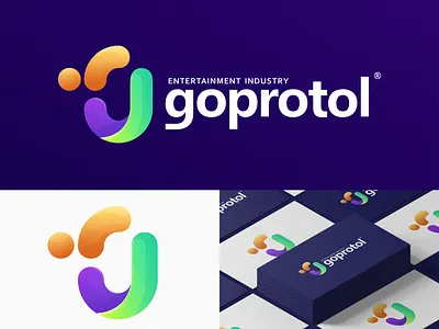 Colorful Goprotol Logo Design For Sale branding colorful colorful logo company corporate design graphic design icon illustration logo logos mascot modern new professional ui ux vector vectors
