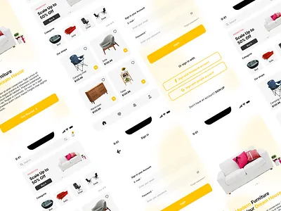 Furniture e-commerce App design furniture furniture app ui