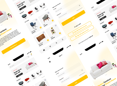 Furniture e-commerce App design furniture furniture app ui