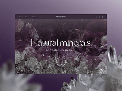 Online jewelry store made of semiprecious stones design jewerly jewerly store store ui website