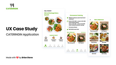 Custom Catering Order Application - CATERINGIN UX Case Study application case catering custom order study ui user interface design ux