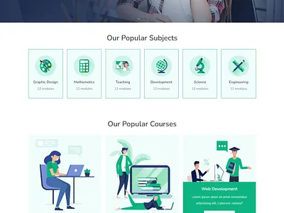 Education Website Templates best website designer landingpage ui