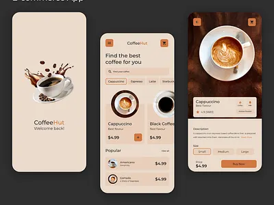 Coffee shop mobile app design app design app ui ux coffee app coffee app ui coffee shop coffee store ecommerce ecommerce app design mobile app mobile app design product design ui design ui ux ui ux design