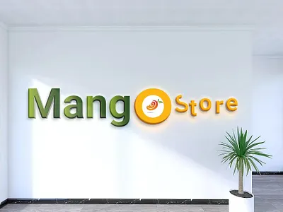 MANGO STORE LOGO animation branding design graphic design illustration logo motion graphics vector