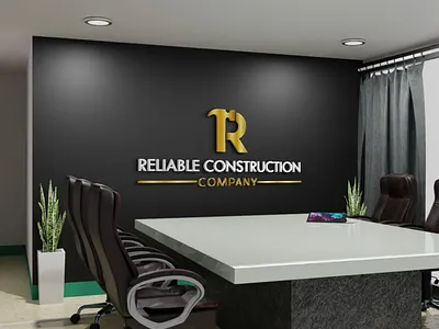 RELIABLE CONSTRUCTION COMPANY LOGO animation branding design graphic design illustration logo motion graphics