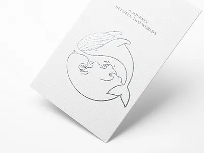 Whale logo animal brand design branding business card corporate identity design illustration logo