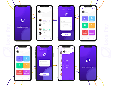 Local Payment App - Concept UI 3d animation app branding design e commerce ecommerce graphic design illustration logo mobile app design mobile design mobile ui mobile ux motion graphics ui uiux ux web