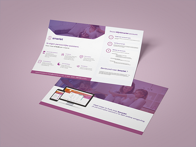 Smarlet leaflet | Pitchdeck brand design branding brochure business card corporate identity design ebook flyer illustration it it company leaflet logo pitchdeck tech tech company ui ux vector