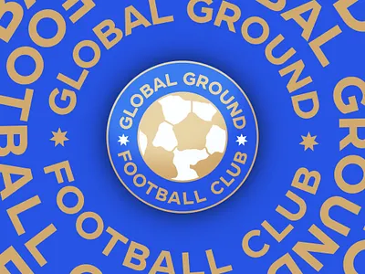 FC Global Ground - Logo Design brand branding design earth emblem football graphic design illustration label logo planet soccer sport sticker typography ui ux vector